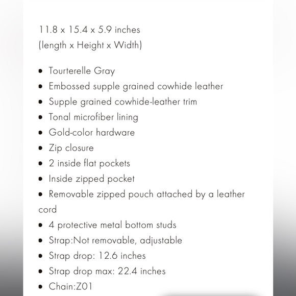 LV CarryAll MM bag in turtle dove - Picture 7 of 13